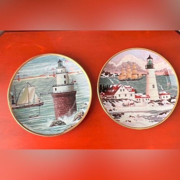 Vintage Lighthouse plates, charles wysocki, and scott wooster - Picture 6 of 8